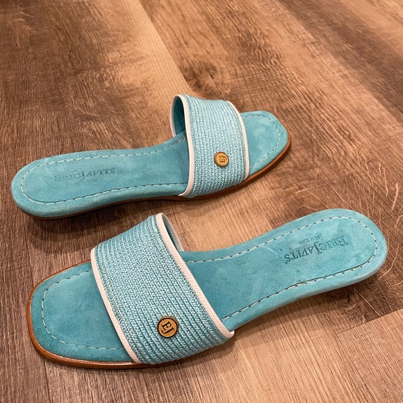 Women’s Eric Javits blue sandals size 7N - Picture 1 of 5